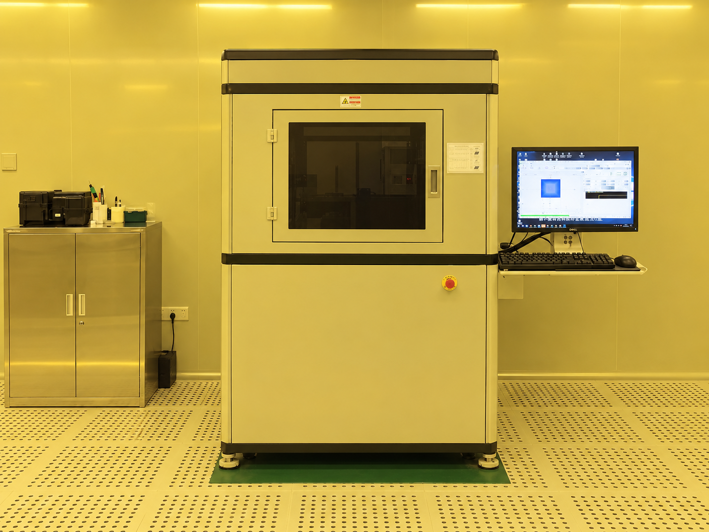 Compact maskless direct-write lithography system in a cleanroom