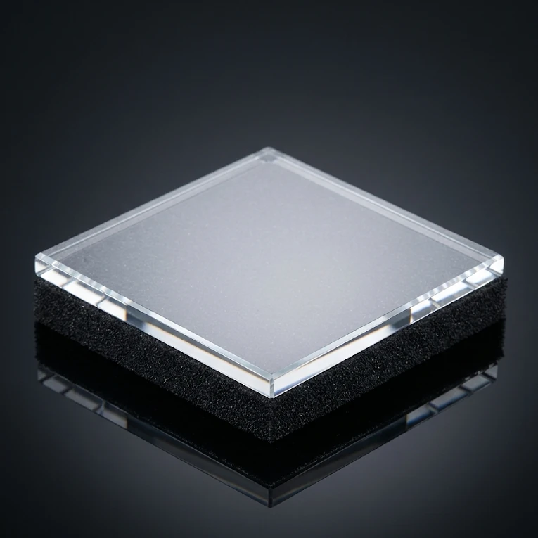 Polished precision glass substrate