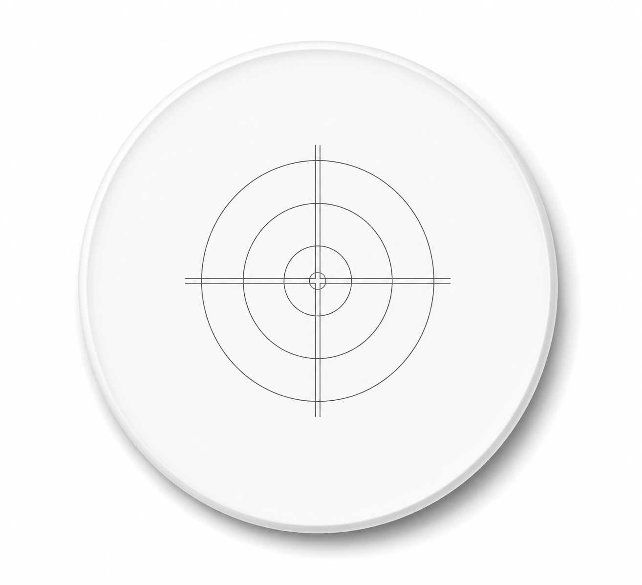 Concentric Circle Reticles — Concentric circles with crosshairs
