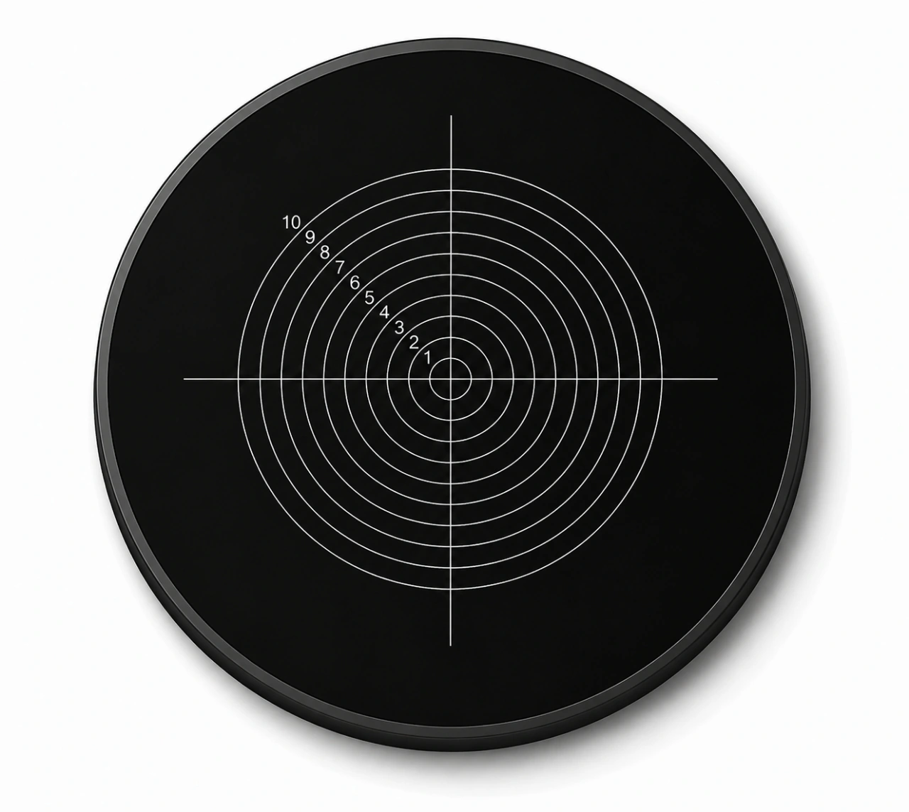Concentric Circle Reticles — Concentric circles on a dark field
