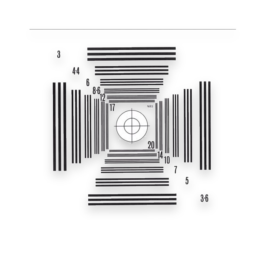 NBS 25 Resolution Target