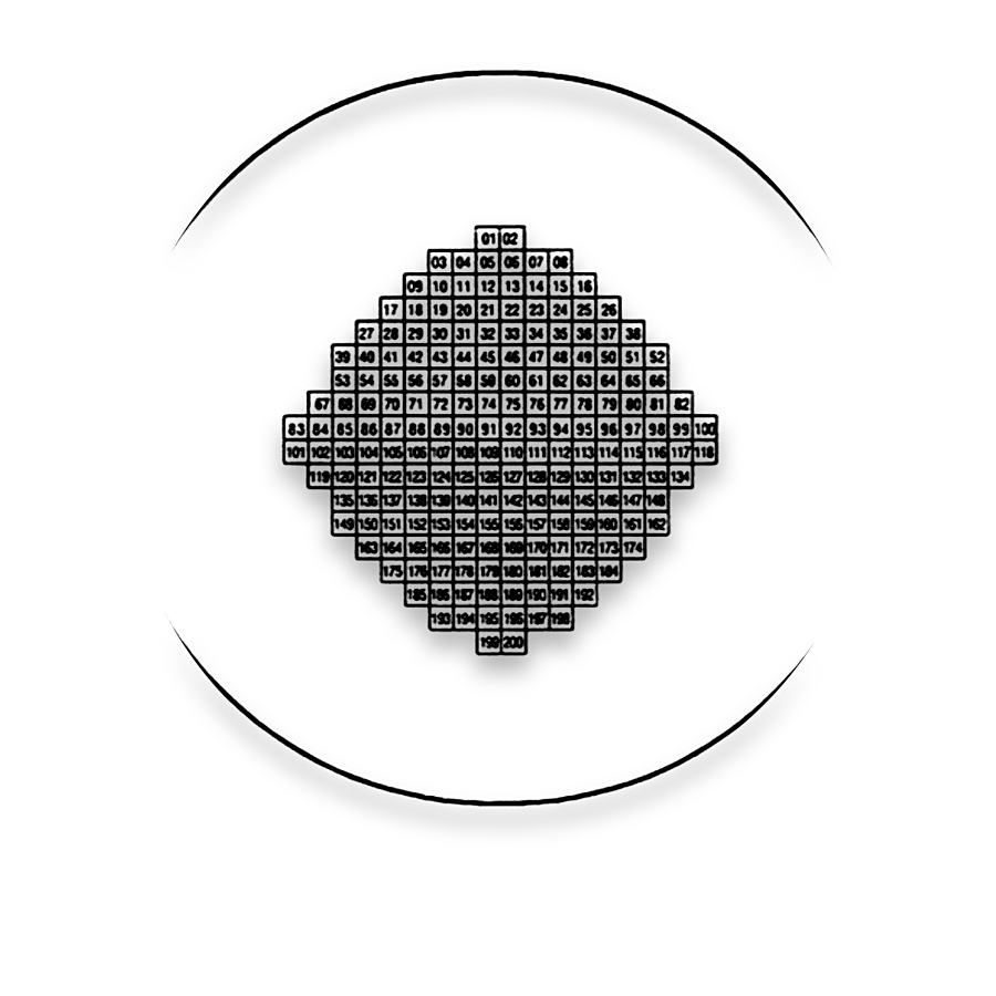 Indexed Film Coverslips — Pattern 059