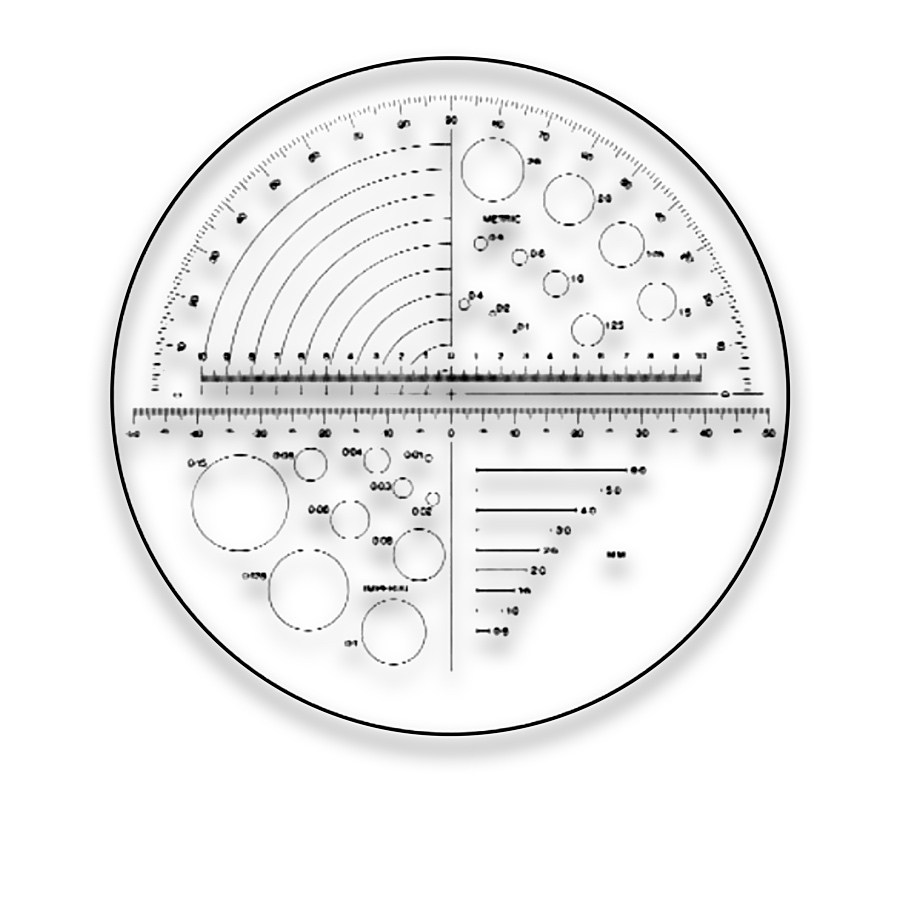 Multi-Scale Inspection Reticles — M6T40