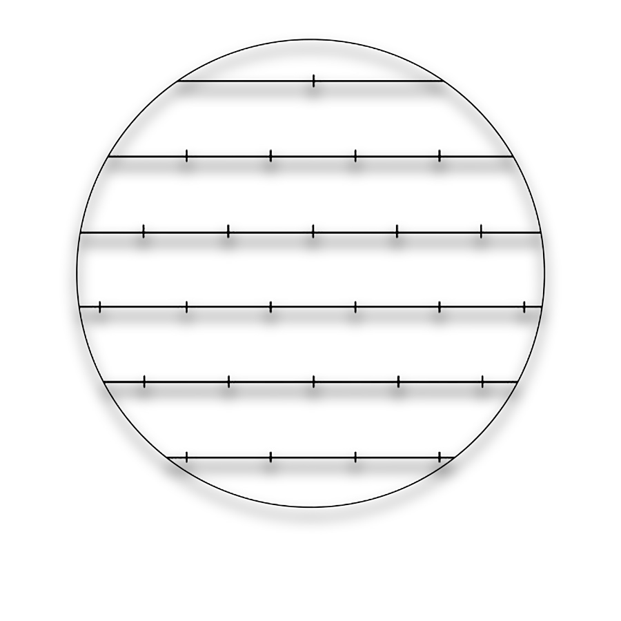 Stereology Test-Line Reticles — G49