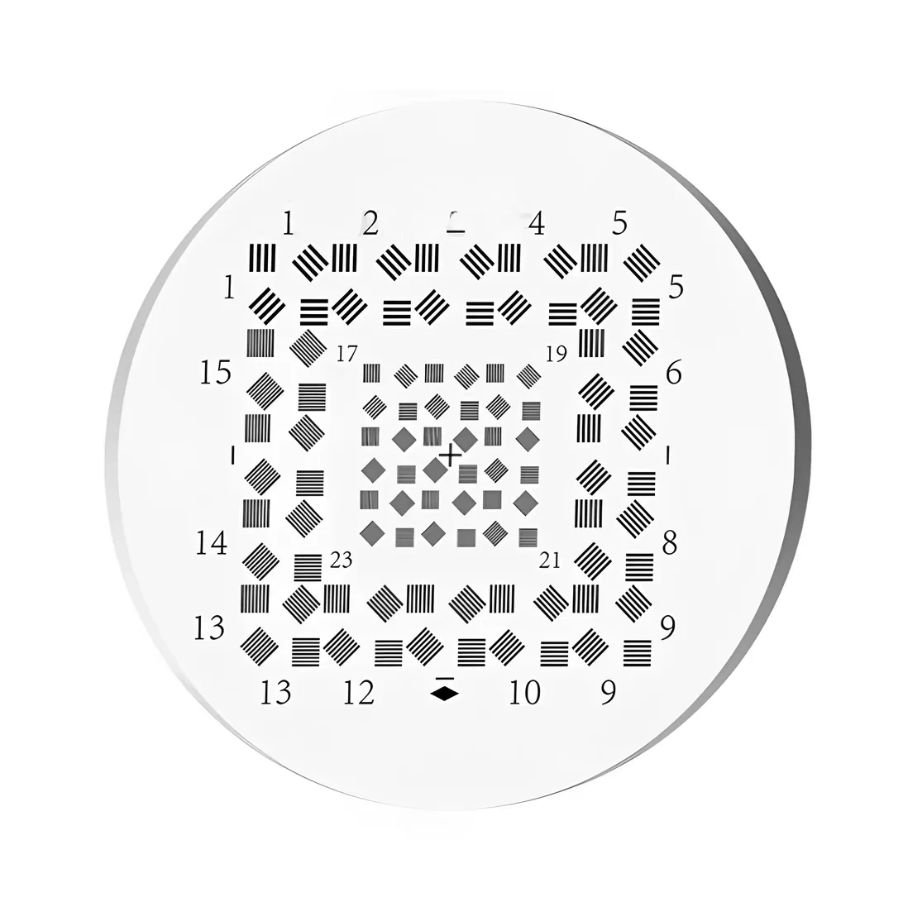 NBS 1963A Five-Bar Resolution Targets: Five-bar pattern reference